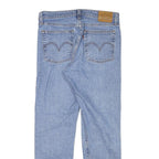 LEVI'S Womens Slim Blue Denim Plain Slim Jeans W28 L26 Classic Cotton Blend Zip