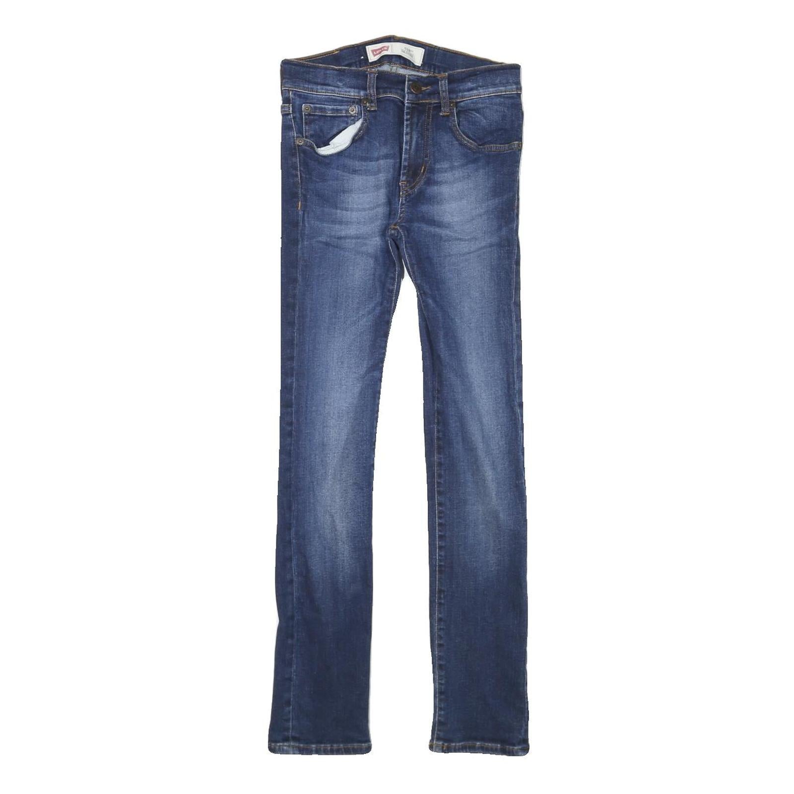 LEVI'S 510 Womens Slim Blue Denim Medium Wash W25 L28 Slim Fit Zip Jeans