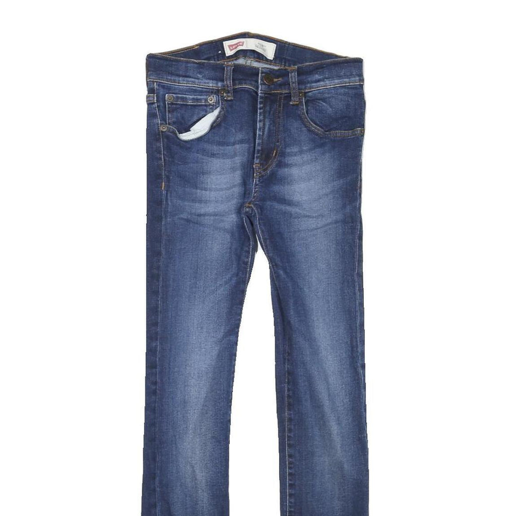 LEVI'S 510 Womens Slim Blue Denim Medium Wash W25 L28 Slim Fit Zip Jeans