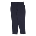 BIANCA Womens Wool Blend Navy Slim Tapered Trousers W32 L30 Formal Workwear