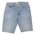 WRANGLER Mens Denim Blue Casual Shorts L W38 Cotton Blend Zip Closure