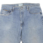 WRANGLER Mens Denim Blue Casual Shorts L W38 Cotton Blend Zip Closure