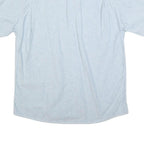 PRO MODA Mens Light Blue Cotton Blend Short Sleeve Shirt L Pockets Casual