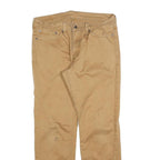 LEVI'S Mens Beige Slim Straight Cotton Blend Trousers W32 L29 Casual Zip