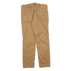 LEVI'S Mens Beige Slim Straight Cotton Blend Trousers W32 L29 Casual Zip