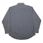 TOMMY HILFIGER Mens Grey Cotton Button-Down Shirt XL Classic Fit Casual