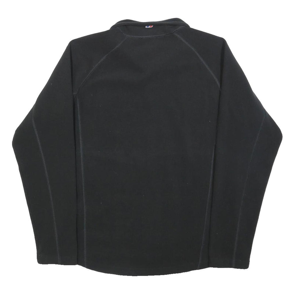 BERGHAUS Mens Black Jacket S Polyester Plain Zip Comfortable Classic Outdoor