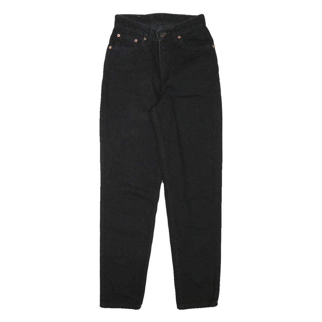 LEVI'S Womens Slim Black Denim Jeans Cotton Blend Zip W23 L27 Classic Fit