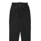 LEVI'S Womens Slim Black Denim Jeans Cotton Blend Zip W23 L27 Classic Fit