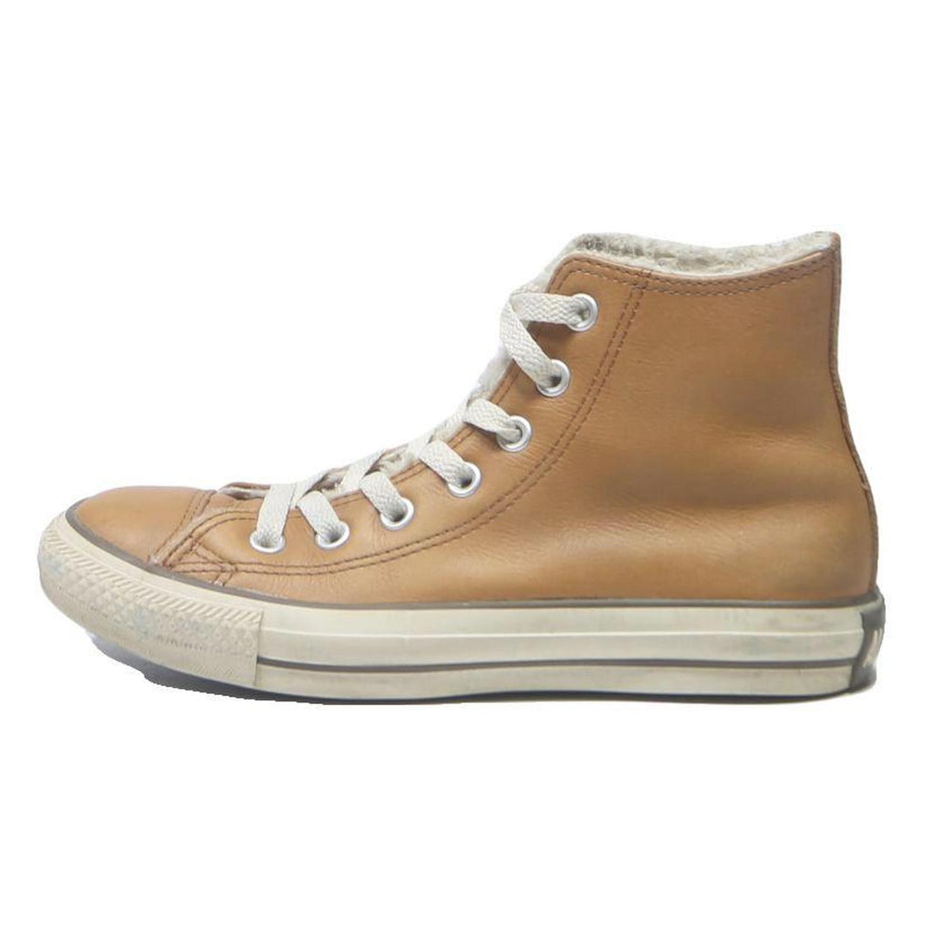 CONVERSE Womens Chuck Taylor All Star High Top Boots Brown Leather UK 4.5 Warm