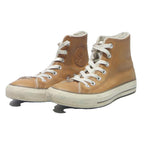 CONVERSE Womens Chuck Taylor All Star High Top Boots Brown Leather UK 4.5 Warm