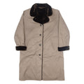 VALMETIME Sherpa Lined Womens Trench Coat Beige UK 14