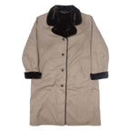 VALMETIME Sherpa Lined Womens Trench Coat Beige UK 14
