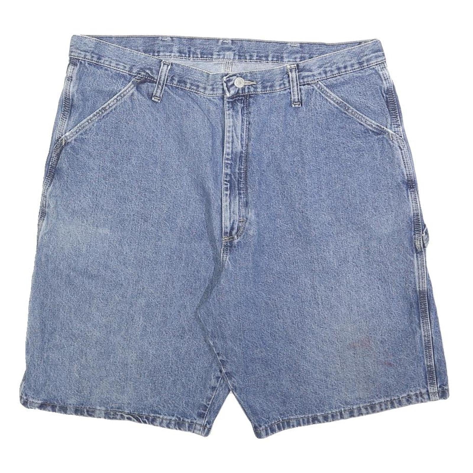 WRANGLER Mens Denim Blue Casual Shorts XL W38 Cotton Blend Comfortable Fit