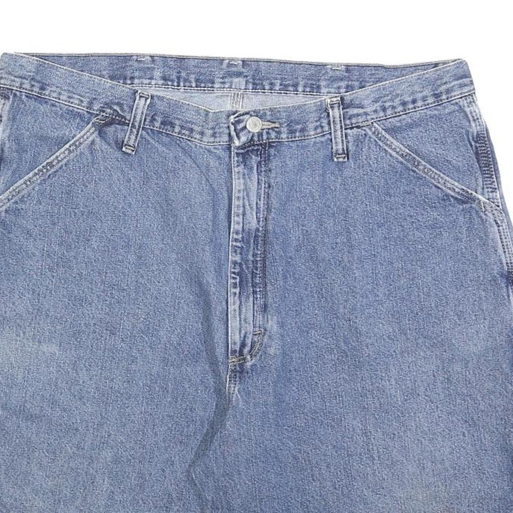 WRANGLER Mens Denim Blue Casual Shorts XL W38 Cotton Blend Comfortable Fit