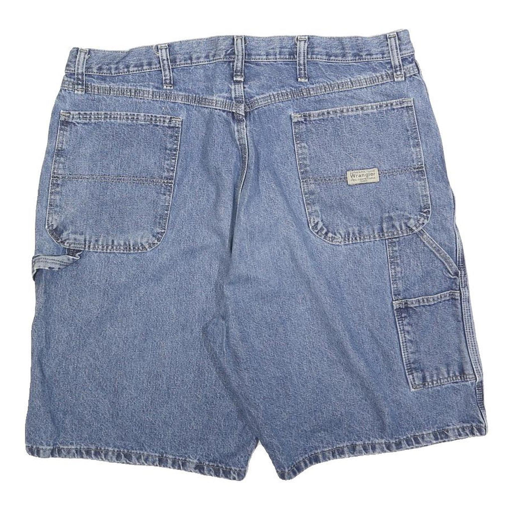 WRANGLER Mens Denim Blue Casual Shorts XL W38 Cotton Blend Comfortable Fit