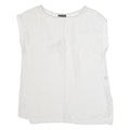 MASSIMO DUTTI Womens Top White Sleeveless S