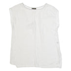 MASSIMO DUTTI Womens Top White Sleeveless S