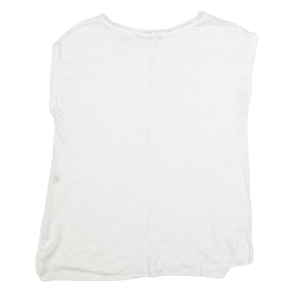 MASSIMO DUTTI Womens Top White Sleeveless S