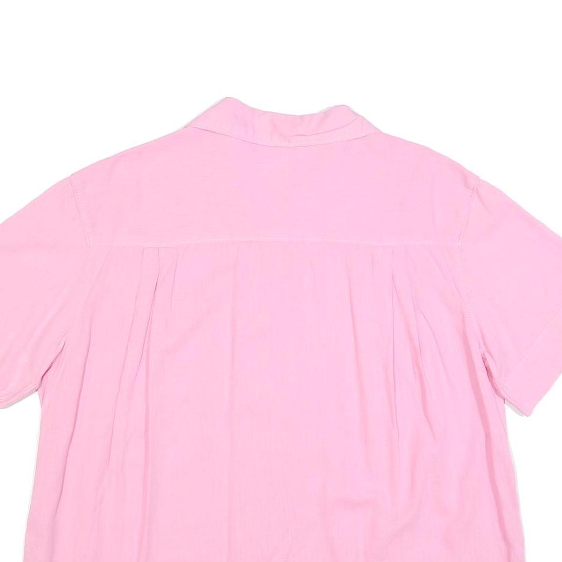 LEVI'S Womens Pink Cotton Blend Shirt S Casual Summer Button Pocket