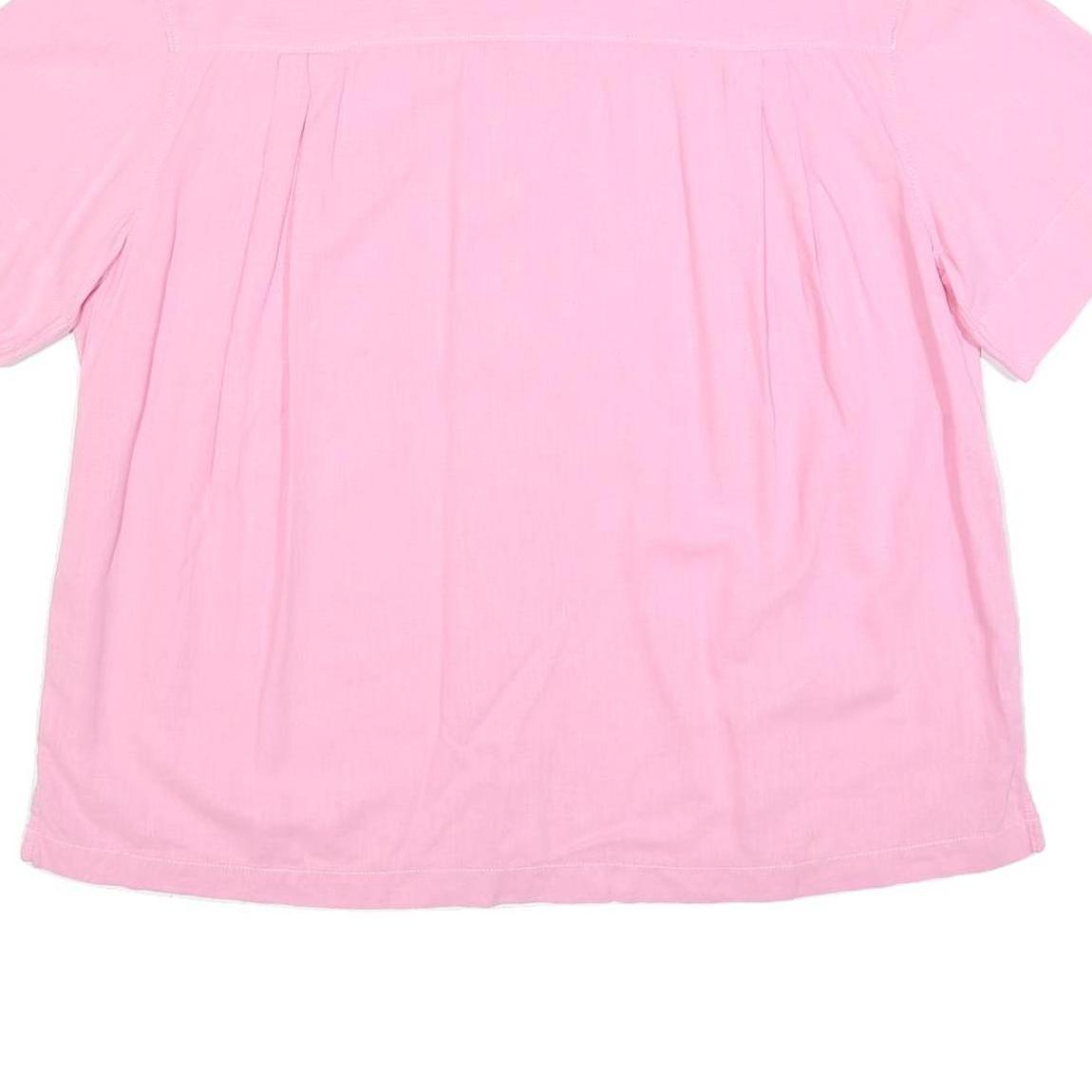 LEVI'S Womens Pink Cotton Blend Shirt S Casual Summer Button Pocket