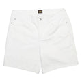 LEE Womens White Casual Cotton Blend Shorts M W32 Classic Fit Summer
