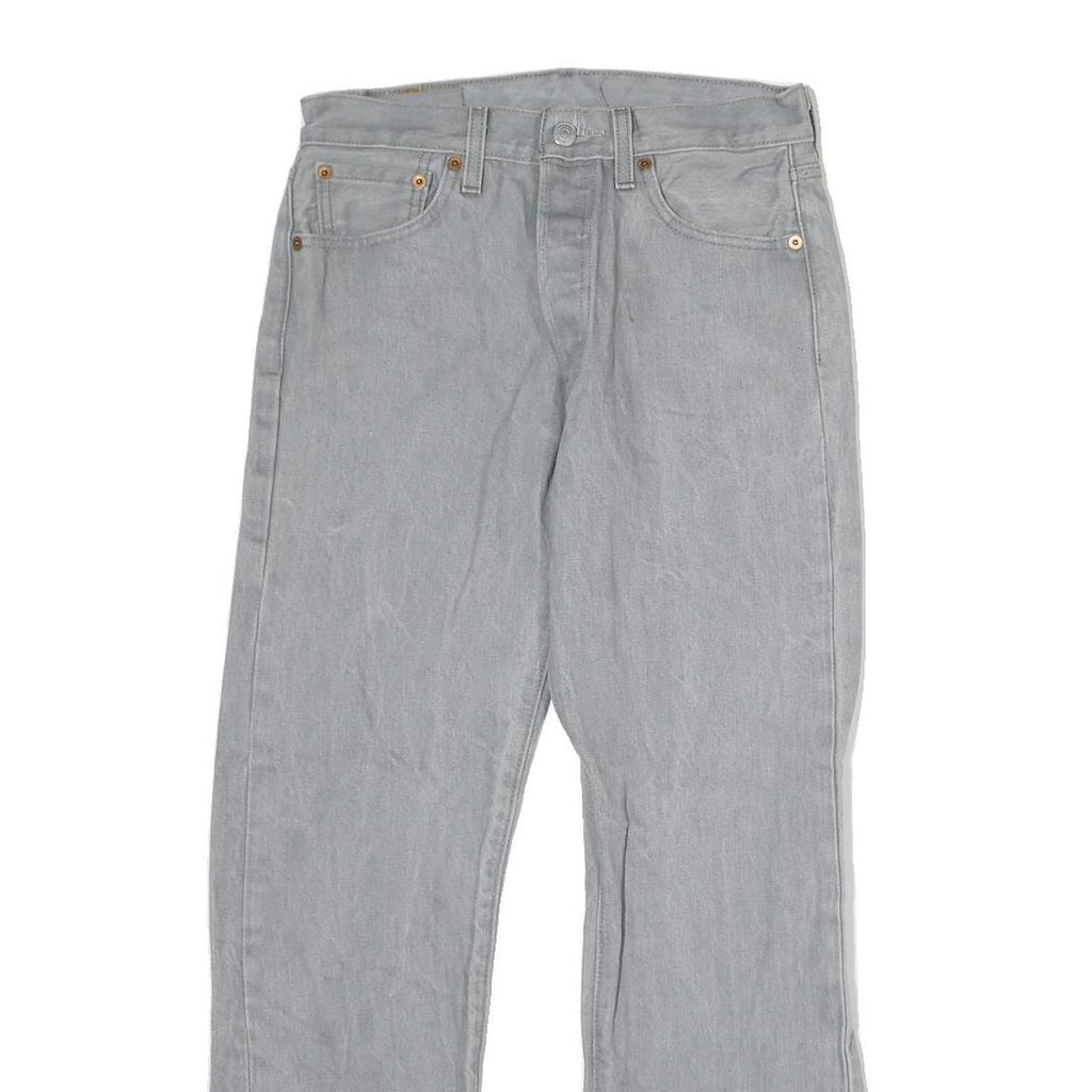 LEVI'S 501 Mens Jeans Blue Regular Straight Denim Light W30 L30 Classic Fit