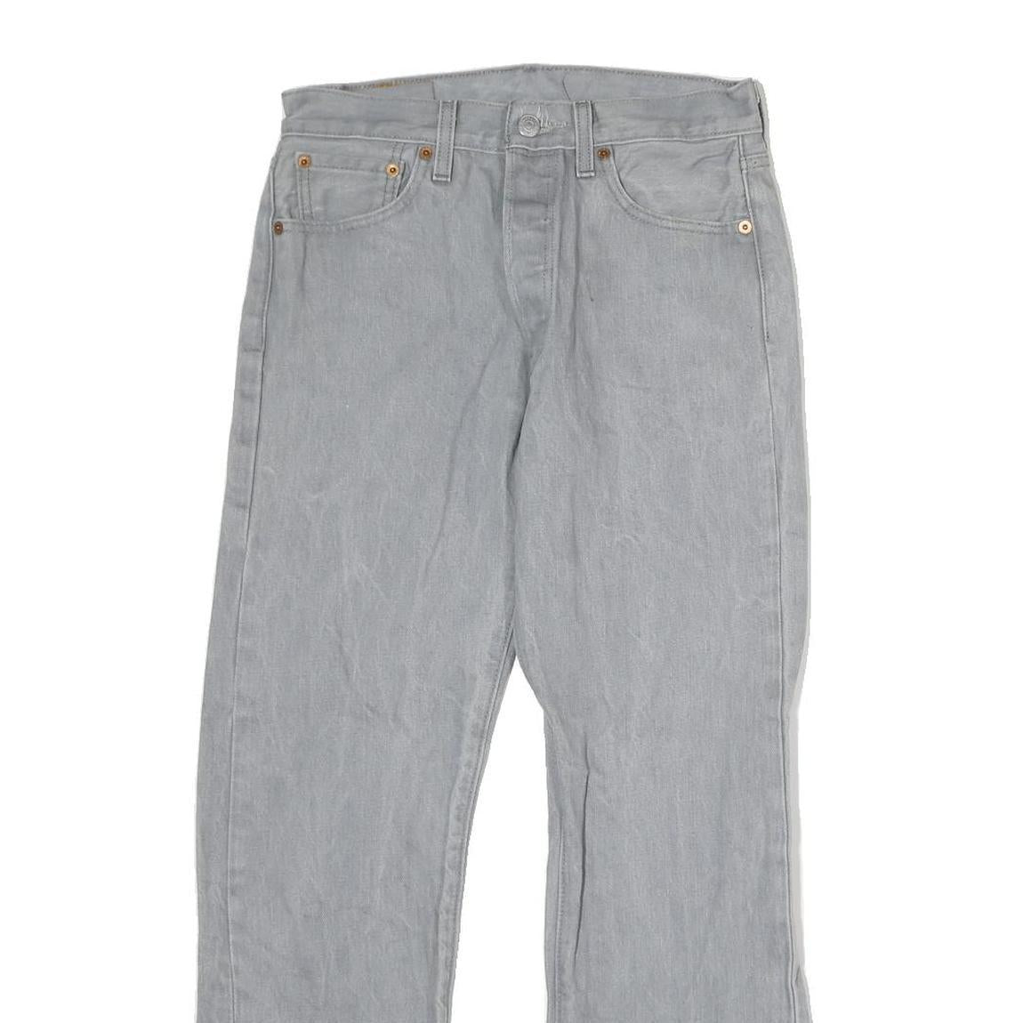 LEVI'S 501 Mens Jeans Blue Regular Straight Denim Light W30 L30 Classic Fit