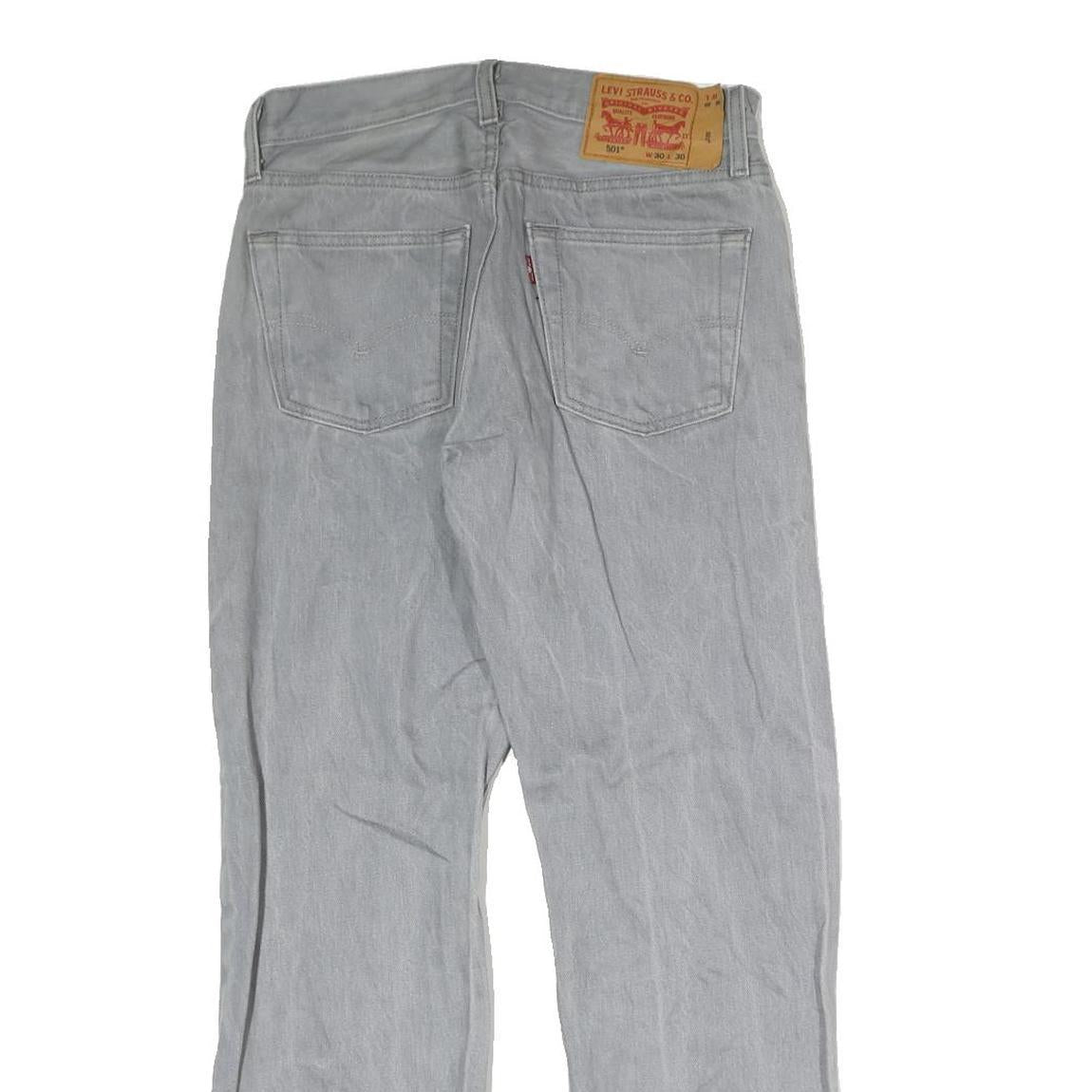 LEVI'S 501 Mens Jeans Blue Regular Straight Denim Light W30 L30 Classic Fit