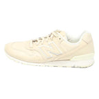 NEW BALANCE Womens Beige & White Lace-Up Trainers Synthetic UK 4 Casual Sport