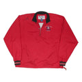 CHAMPION Mens Red Nylon Track Jacket L Zip Collar Casual Sportswear