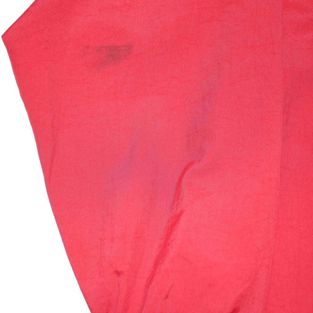 CHAMPION Mens Red Nylon Track Jacket L Zip Collar Casual Sportswear