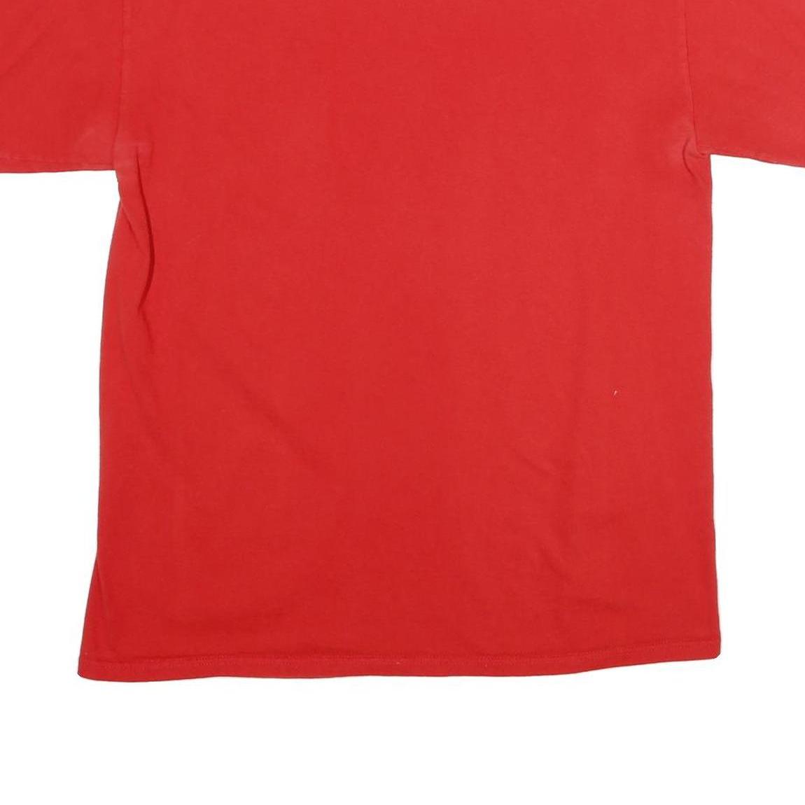 MAJESTIC Mens Red Red Sox Nation Graphic T-Shirt M Short Sleeve Crew Neck