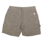 CARHARTT Womens Shorts Beige Cotton Blend Casual M W32 Workwear Utility Pockets