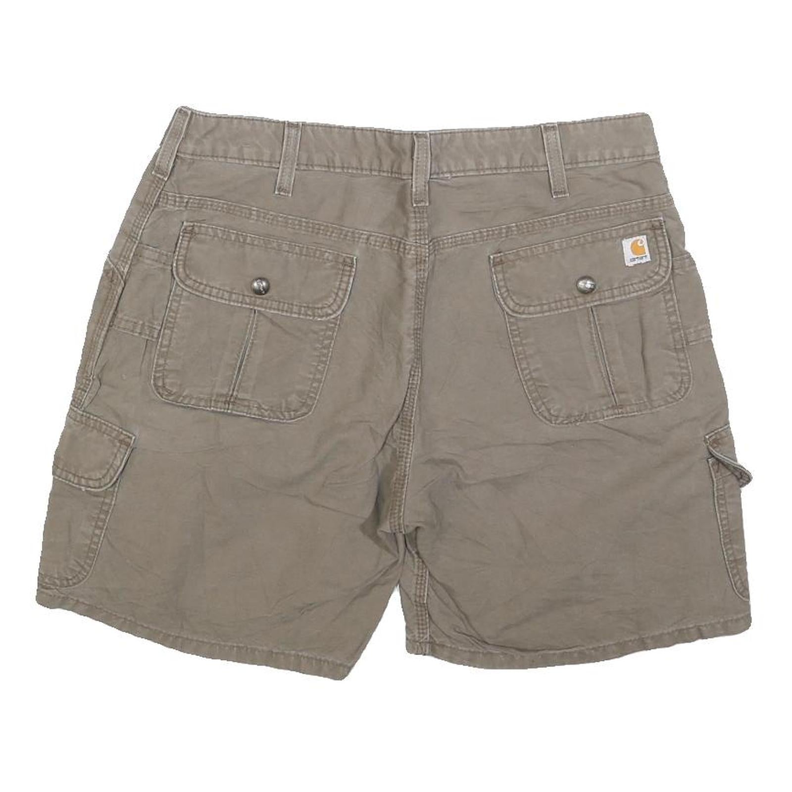 CARHARTT Womens Shorts Beige Cotton Blend Casual M W32 Workwear Utility Pockets