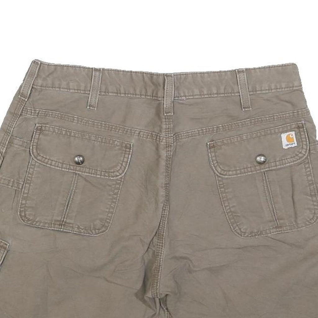CARHARTT Womens Shorts Beige Cotton Blend Casual M W32 Workwear Utility Pockets