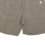 CARHARTT Womens Shorts Beige Cotton Blend Casual M W32 Workwear Utility Pockets