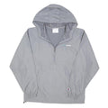 CHAMPION Mens Grey Hooded Zip Jacket M Polyester Blend Plain Lightweight