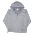 CHAMPION Mens Grey Hooded Zip Jacket M Polyester Blend Plain Lightweight