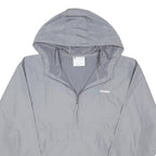 CHAMPION Mens Grey Hooded Zip Jacket M Polyester Blend Plain Lightweight