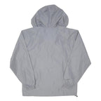 CHAMPION Mens Grey Hooded Zip Jacket M Polyester Blend Plain Lightweight