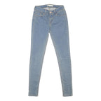 LEVI'S Legging Womens Jeans Blue Slim Skinny Denim Light W26 L30 Stretch Zip