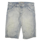 ALCW Mens Denim Blue Casual Shorts 4XL W42 Cotton Blend Stylish Comfortable