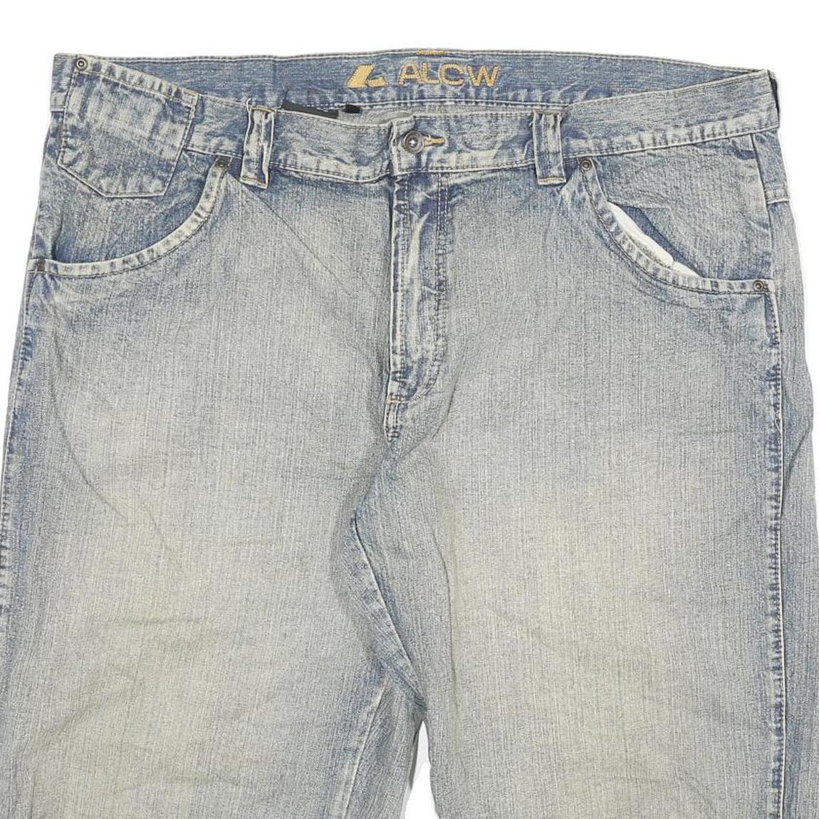 ALCW Mens Denim Blue Casual Shorts 4XL W42 Cotton Blend Stylish Comfortable