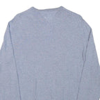 TOMMY HILFIGER Mens Grey Plain Cotton Blend Jumper Crew Neck Basic Knit M Casual