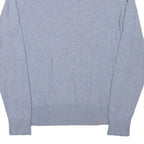 TOMMY HILFIGER Mens Grey Plain Cotton Blend Jumper Crew Neck Basic Knit M Casual