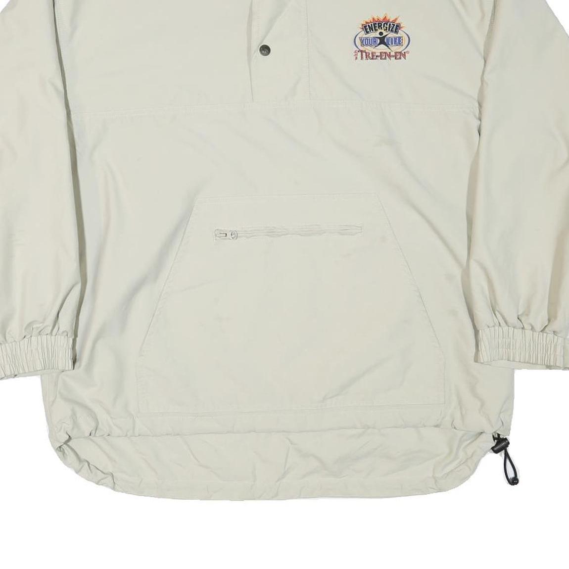 LEE Mens Beige Zip Jacket M Polyester Blend Classic Outdoor Casual Lightweight