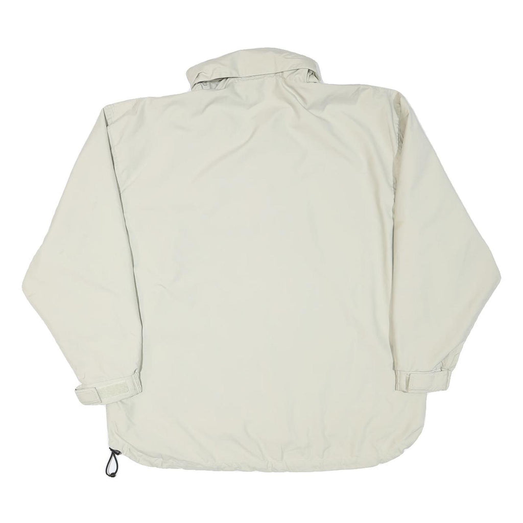 LEE Mens Beige Zip Jacket M Polyester Blend Classic Outdoor Casual Lightweight