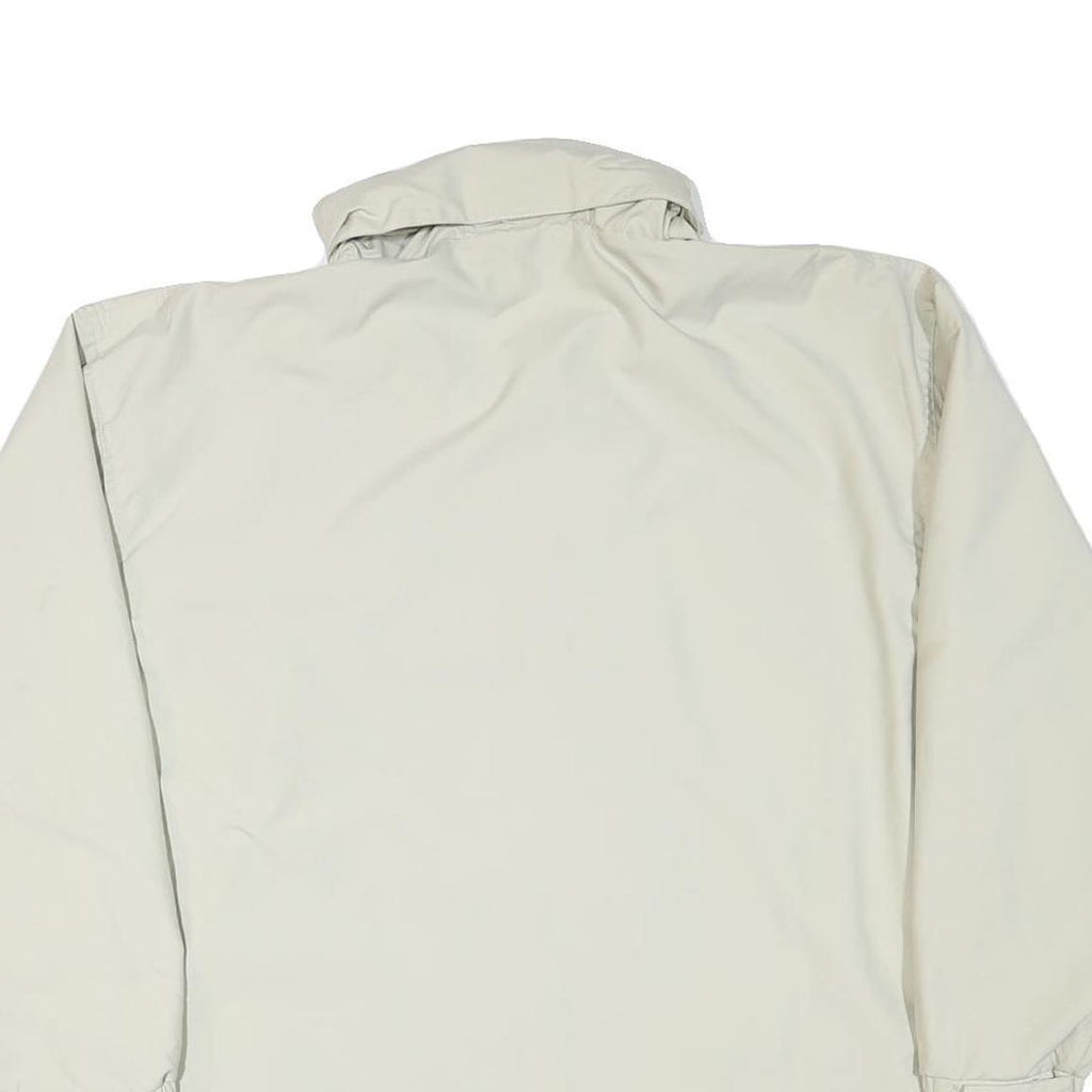 LEE Mens Beige Zip Jacket M Polyester Blend Classic Outdoor Casual Lightweight