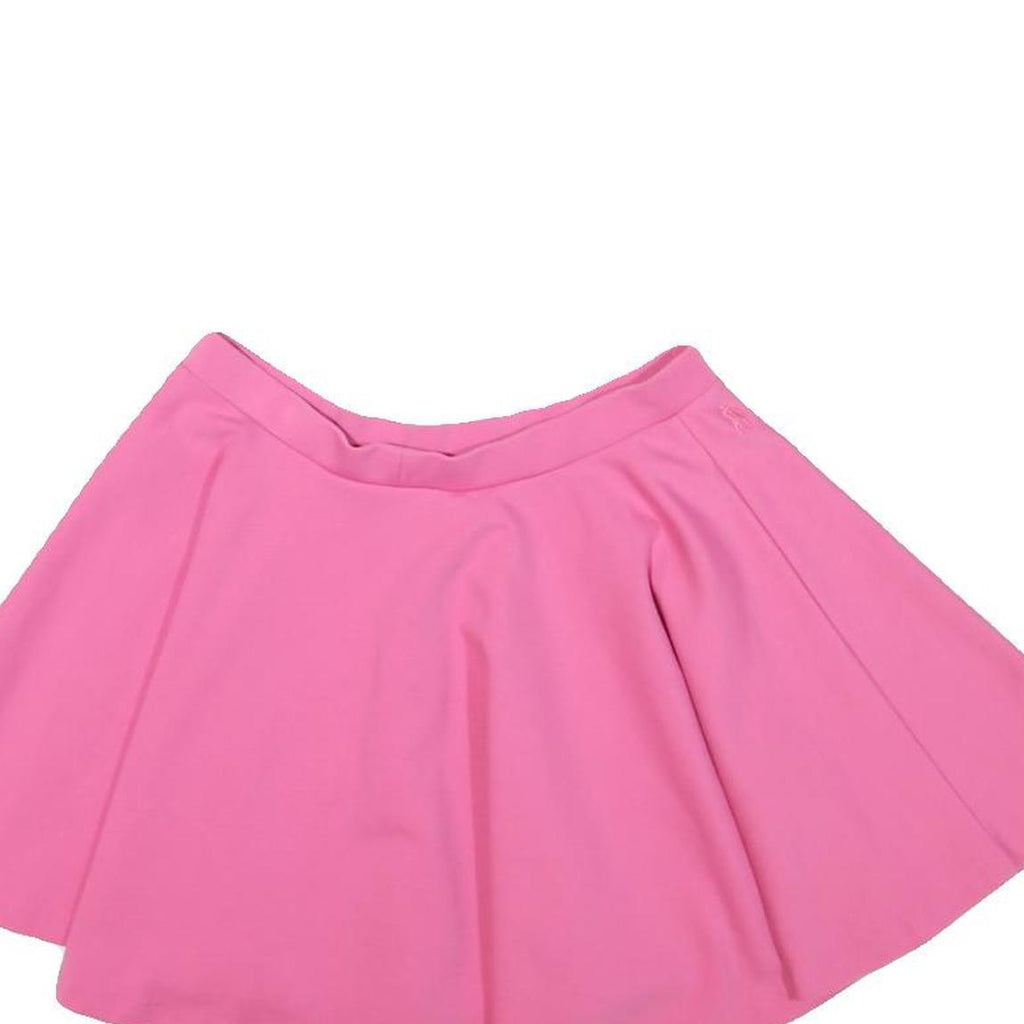 POLO RALPH LAUREN Womens Pink Skater Short Cotton Blend Skirt XS Flared